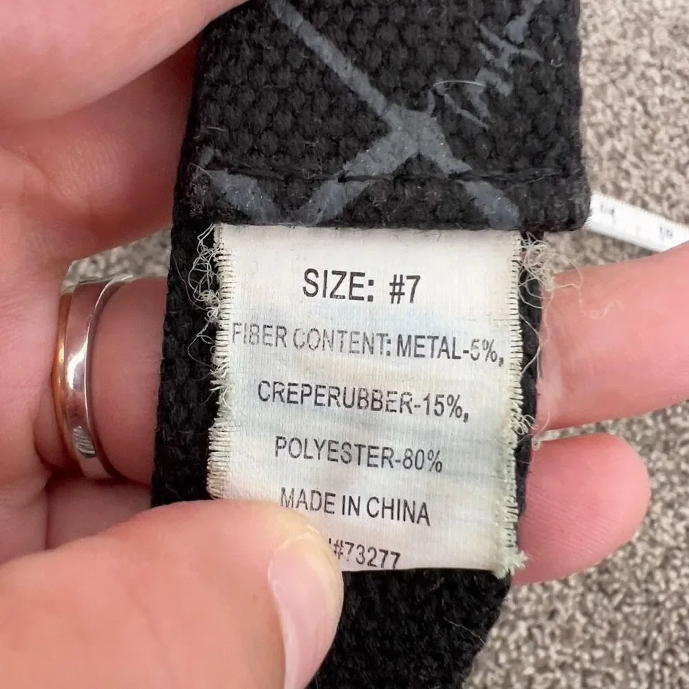 Kohls Black Patterned D-Ring Belt for Boy